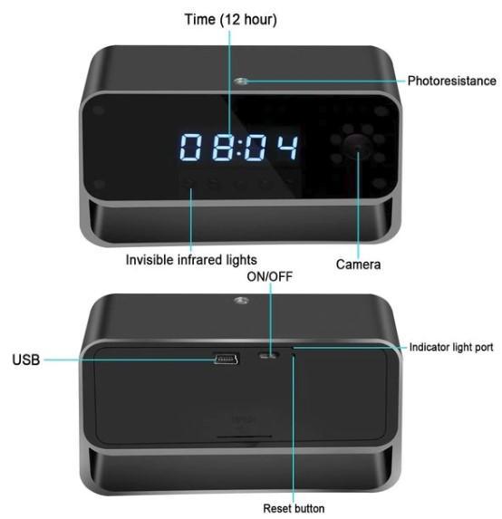 Horloge De Marque Avec Vision Nocturne Et Wifi