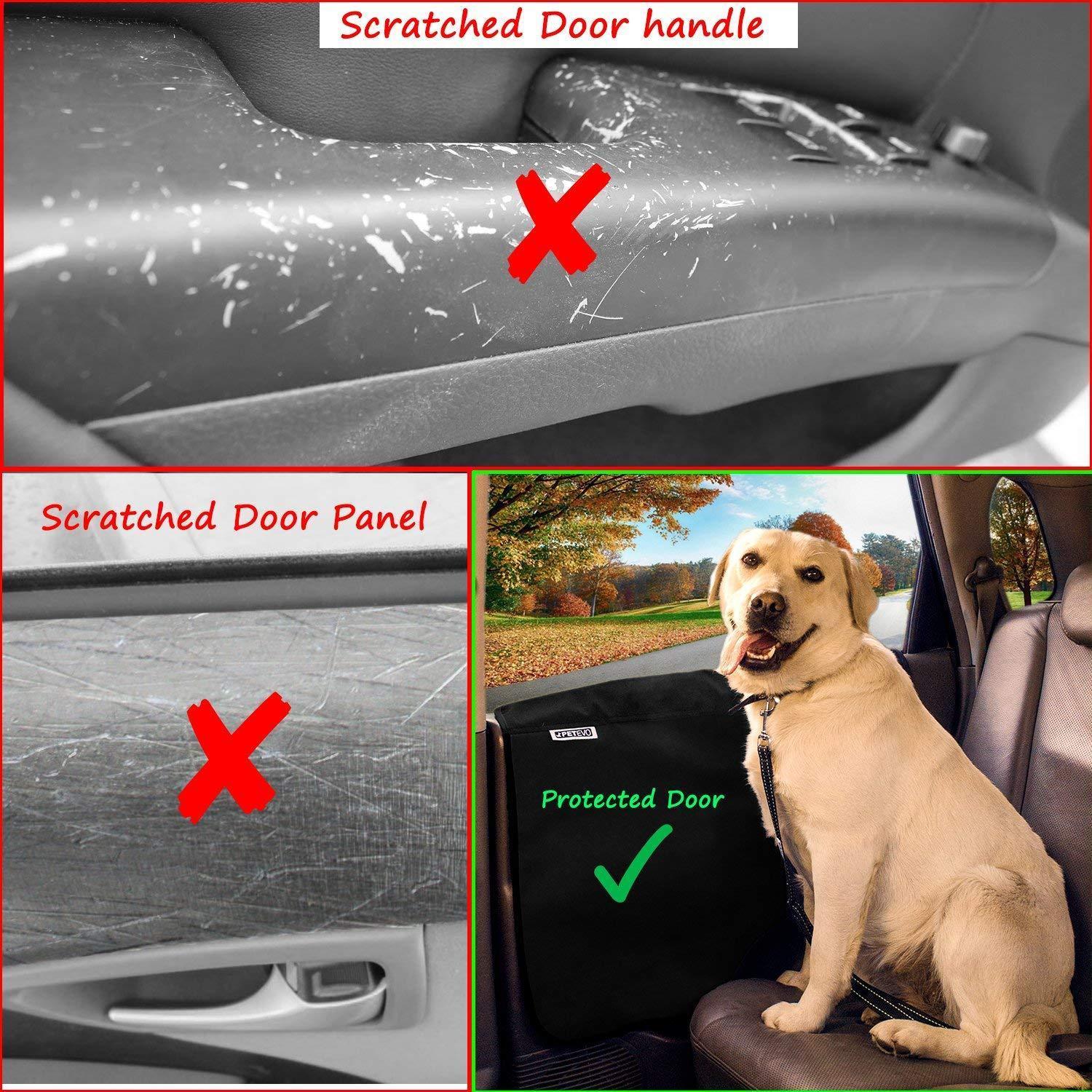Protecteur de porte d'éraflure de chien/anti gardes auto-adhésives claires  de porte d'éraflure