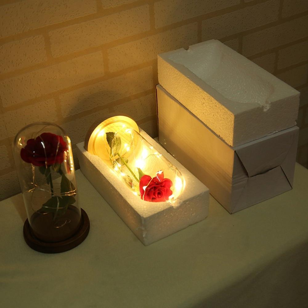 Lampe Led À Fleur De Rose Enchantée