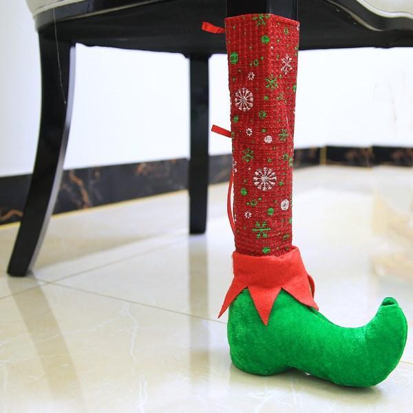 Chaussette De Table Et Chaise Sur Le Thème De Noël