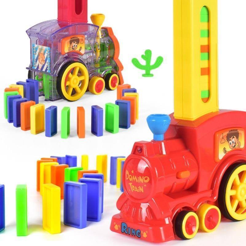 Train De Jouets Automatique De Briques Domino